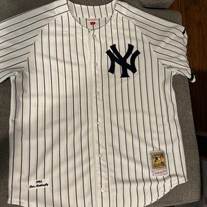 Authentic Jersey New York Yankees Home 1995 Don Mattingly